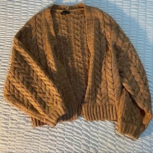 Oversized Light Brown Kendall and Kylie Cardigan